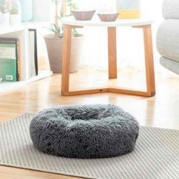 Cama Antiestrés Bepess Innovagoods para Mascotas Gris Ø60 cm