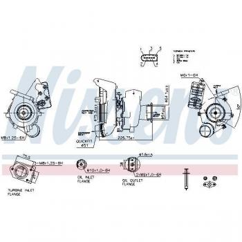 NISSENS Cargador, sistema de carga 93328 - Turbocompresor NISSENS 93328