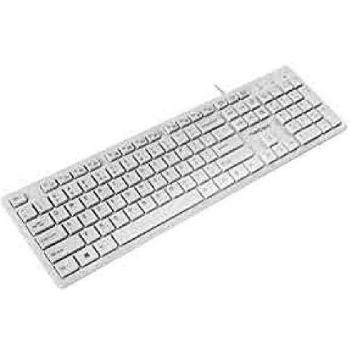 Teclado Multimedia Slim USB Natec Discus Blanco