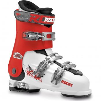 Roces Idea Botas de esquí, niños Unisex, Blanco/Rojo/Negro, MP 22.5-25.5