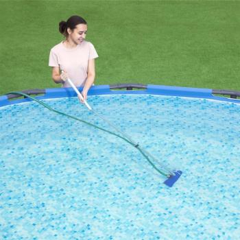Bestway Kit de mantenimiento para piscinas desmontables Flowclear con cepillo, red, skimmer y manguera