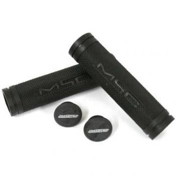 MSC Bikes GRIP07 - Puños de ciclismo unisex, color negro, 125 mm