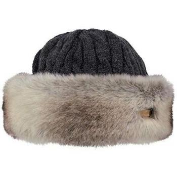 Barts Faux Fur Cable Knit Beanie - Heather Brown - One Size
