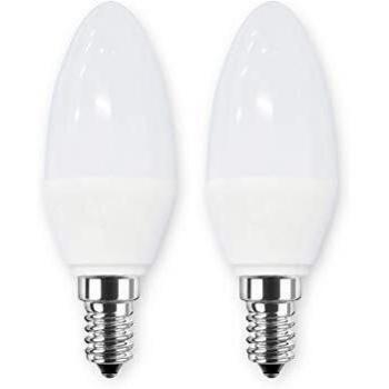 Lámpara LED E14 C35 5W 470lm 2700K - Paquete Doble