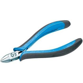 GEDORE 8306-4 - Alicate de Electrónica para Corte con características de precisión, diseño ergonómico, fabricado en acero al carbono, acabado niquelado para resistencia a la corrosión y mangos antideslizantes