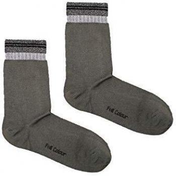 Full Colour - CALCETÍN LUREX SPORT GRIS - GRIS, ÚNICA