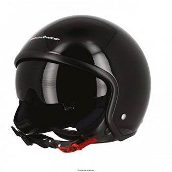 S-LINE - Jet S701 Noir Brillant M Visière Fumée