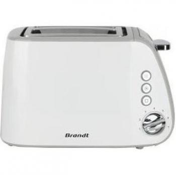 Tostadora Brandt TO2T1050W - 2 Ranuras - 7 Niveles de Potencia - Cajón Recogemigas - Blanca