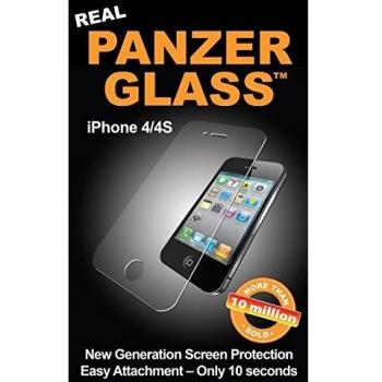 PanzerGlass PG1000 - Protector de Pantalla de Cristal Resistente a rasguños y líquidos Compatible con Apple iPhone 4/4S
