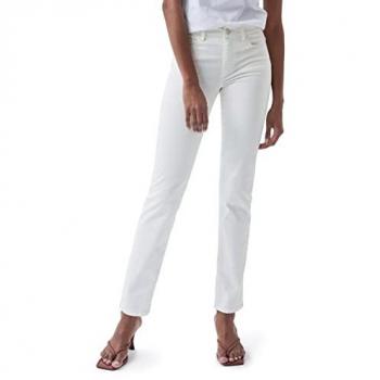 Pantalón Vaquero Push Up Slim de Mujer Color Crudo Tiro Alto Salsa Jeans