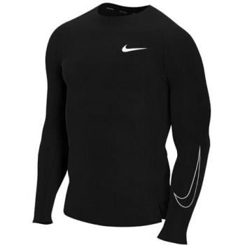 Camiseta interior Nike Pro Dri-Fit manga larga negra y blanca - XXL