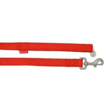 Correa para perros MacLeather Classic Roja de Polipiel