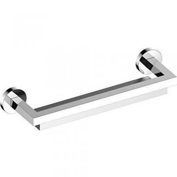 Duschablage Keuco Edition 90 con Escurridor de Cristal, 400 mm, Metal Cromado y Aluminio Plata