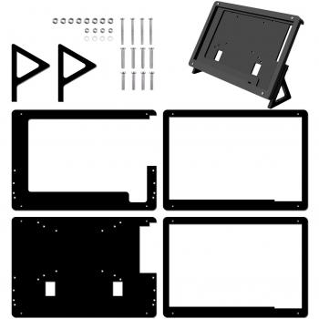 Longruner 7 Inch LCD Screen Case Holder Estuche de Raspberry Pi 3 2 Modelo B y RPi 1 B + A BB Negro PC Varios Sistemas LSC7B-1