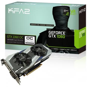 KFA2 GeForce GTX 1060 OC Tarjeta gráfica PCI-E Gaming Negro