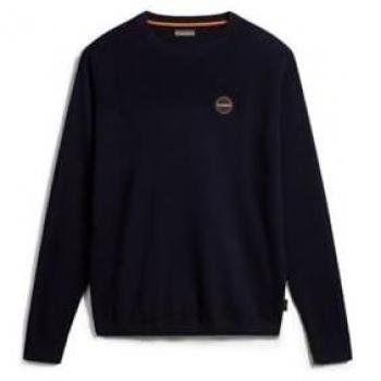 Napapijri Derri C Men's Crew Neck Jumper - Blue Marine - Size M - Male