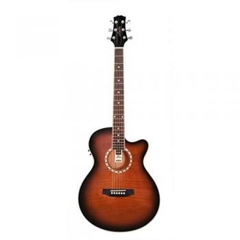 Ashton Sl29ceq - Guitarra acústica Slim Line Electro, color Sunburst