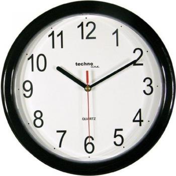 TechnoTrade WT-600, Negro - Reloj de Pared