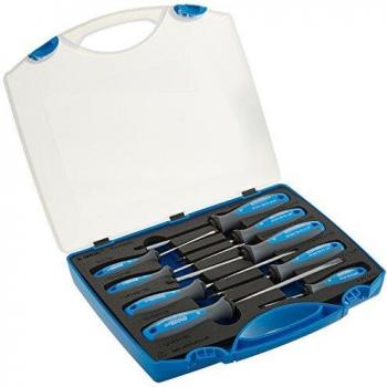 Unior 360226 Juego de destornilladores TBI en caja de plástico, Azul, 10 x 10 x 5 cm