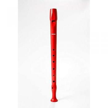 Hohner 9508 - Flauta Dulce de Color Rojo con Funda y Limpiador