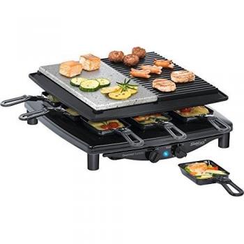 Premium Raclette con piedra natural y parrilla antiadherente, Para 8 Personas - Steba RC 4 PLUS