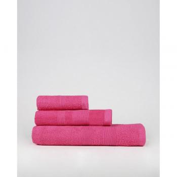 Conjunto de 3 Toallas KARAMELO en Fucsia Económicas - Varios Tamaños Disponibles