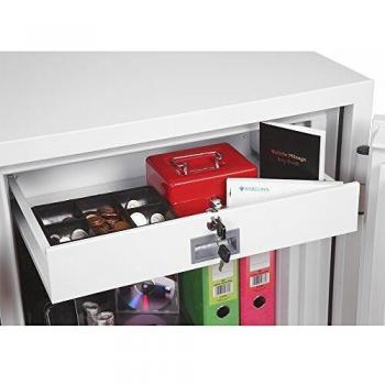 Caja Fuerte Ignífuga Phoenix Fire Fighter FS0441E con Cerradura Electrónica 63L 640 x 500 x 500 mm Blanca