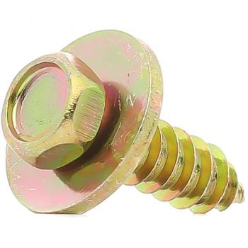 Tornillo para chapa ROMIX ROM C60464, 10 Piezas - Fijación de alta resistencia, acero galvanizado, rosca completa, cabeza hexagonal, compatible con diferentes tipos de chapas y estructuras metálicas
