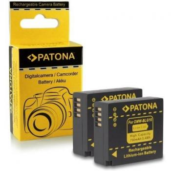 2x Batería DMW-BLG10 DMW-BLG10E para Panasonic Lumix DMC-GF6 | Lumix DMC-GX7 y mucho más… [ Li-ion; 750mAh; 7.2V ]