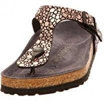 Sandalias Infradito Birkenstock Gizeh de Mujer - Color Negro, Talla 36, Material Birko-Flor