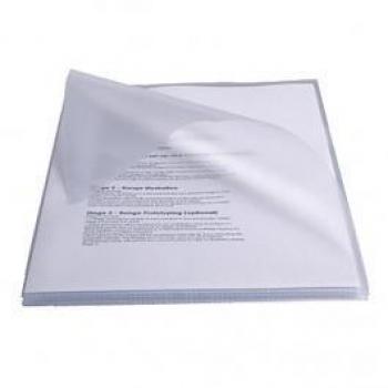 Esselte dossier uñero PVC cristal 250 micras folio transparente - caja de 50 unidades