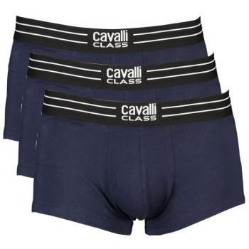 Cavalli Class Blue Cotton Boxer Underwear Pack - Male, Size: L