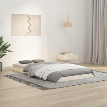 Cama individual de madera maciza de pino blanco 90x190 cm - Día y Noche Estructura cama
