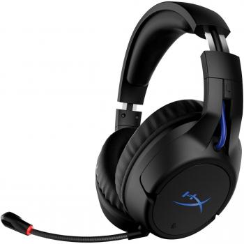 HyperX Cloud Flight - Wireless Gaming Headset (Black-Blue) with 30H Battery Life and Memory Foam Ear Cushions for PS5/PS4