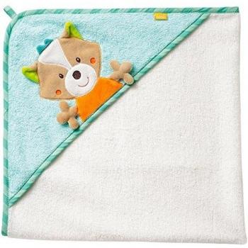 Toalla de baño con capucha Zorro Sleeping Forest para bebés y niños, 80 x 80 cm, algodón suave