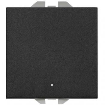 Pulsador Neutro Luminoso Simon 270 10A - Negro Mate