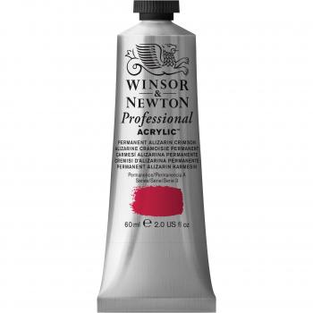 Winsor & Newton 2320466 60 ml Professional Acrylic Colour - Permanent Alizarin Crimson