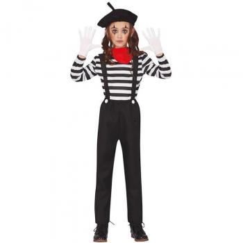 Disfraz de Mimo Parisino para niños