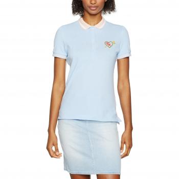 Tommy Hilfiger Danell SS, Polo para Mujer, Rosa