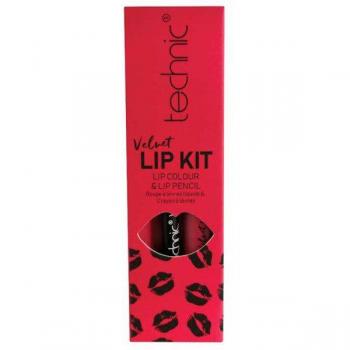 Technic Cosmetics - Velvet Lip Kit - Perfilador de Labios + Labial Líquido - Little Fuchsia
