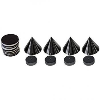 Juego de 4 picos antirrezonantes y absorbentes Dynavox - color negro