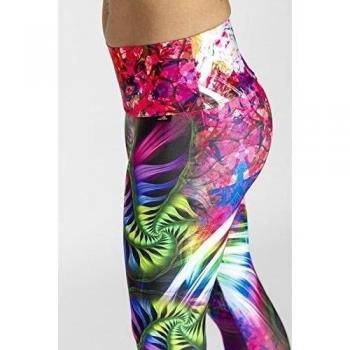 FITNESSCHIC - Splash Abs 00159 Malla - de Mujer - Color - Multicolor - Talla - S
