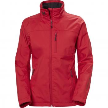 Helly Hansen Chaqueta Crew Impermeable a Prueba de Viento Transpirable para Mujer, Rojo, XS