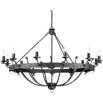 Araña Windsor Grafito 12 luces diámetro 121,4 cm