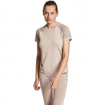 Hummel Ci Women's Seamless Short Sleeve T-Shirt Gray XS