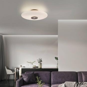 Lámpara de Techo LED PURE Vitrum Marrón/Opal Vidrio/Aluminio Ø 45cm