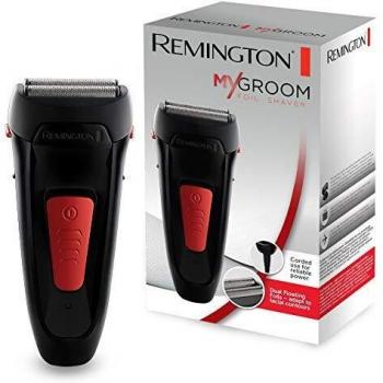 Remington MyGroom F0050 Afeitadora de Láminas, Cabezal Doble Lámina, Diseño Compacto, Ideal para Viajar, Negro