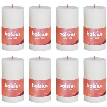 Velas Columna Bolsius Shine 8 Piezas 100x50mm Perla