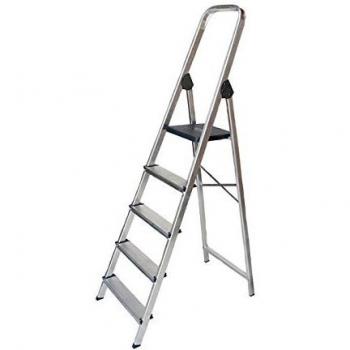 WURKO 8421446233036 - Escalera aluminio 3 peldaños hogar