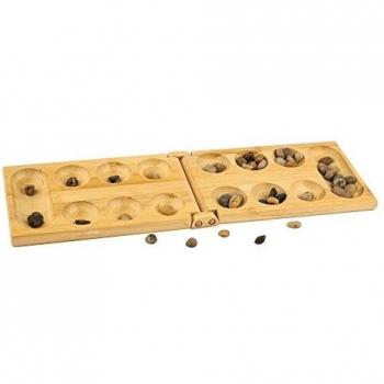 pandoo Bamboo Mancala - strategy board game - perfect for travel or holidays